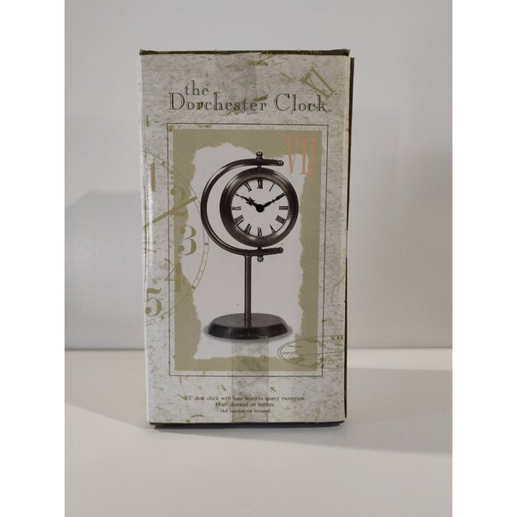New View The Dorchester Clock 8.5'' Desk Clock With Base Features Quartz - Picture 4 of 16